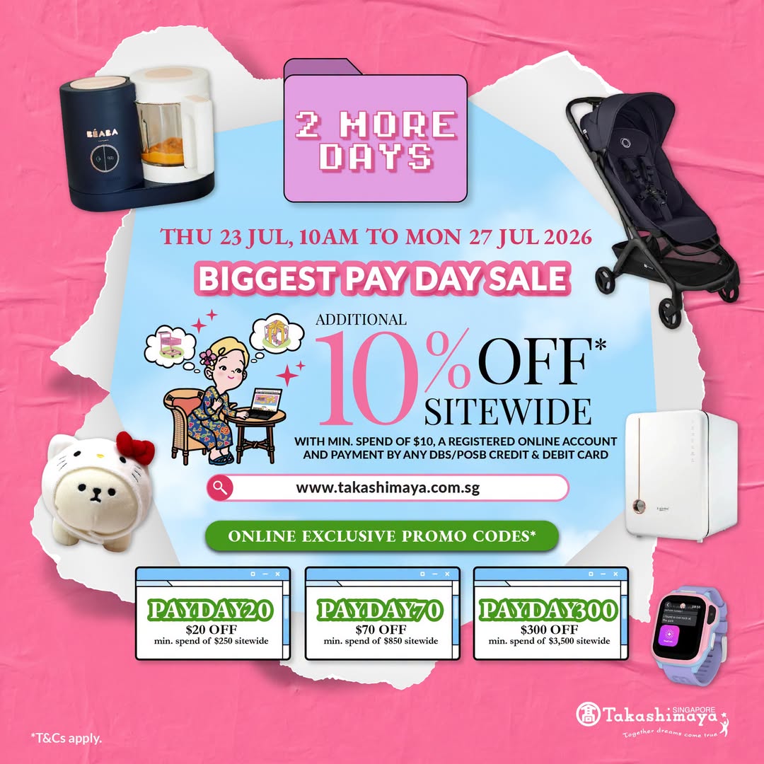 Takashimaya Biggest Pay Day Sale promotional graphic