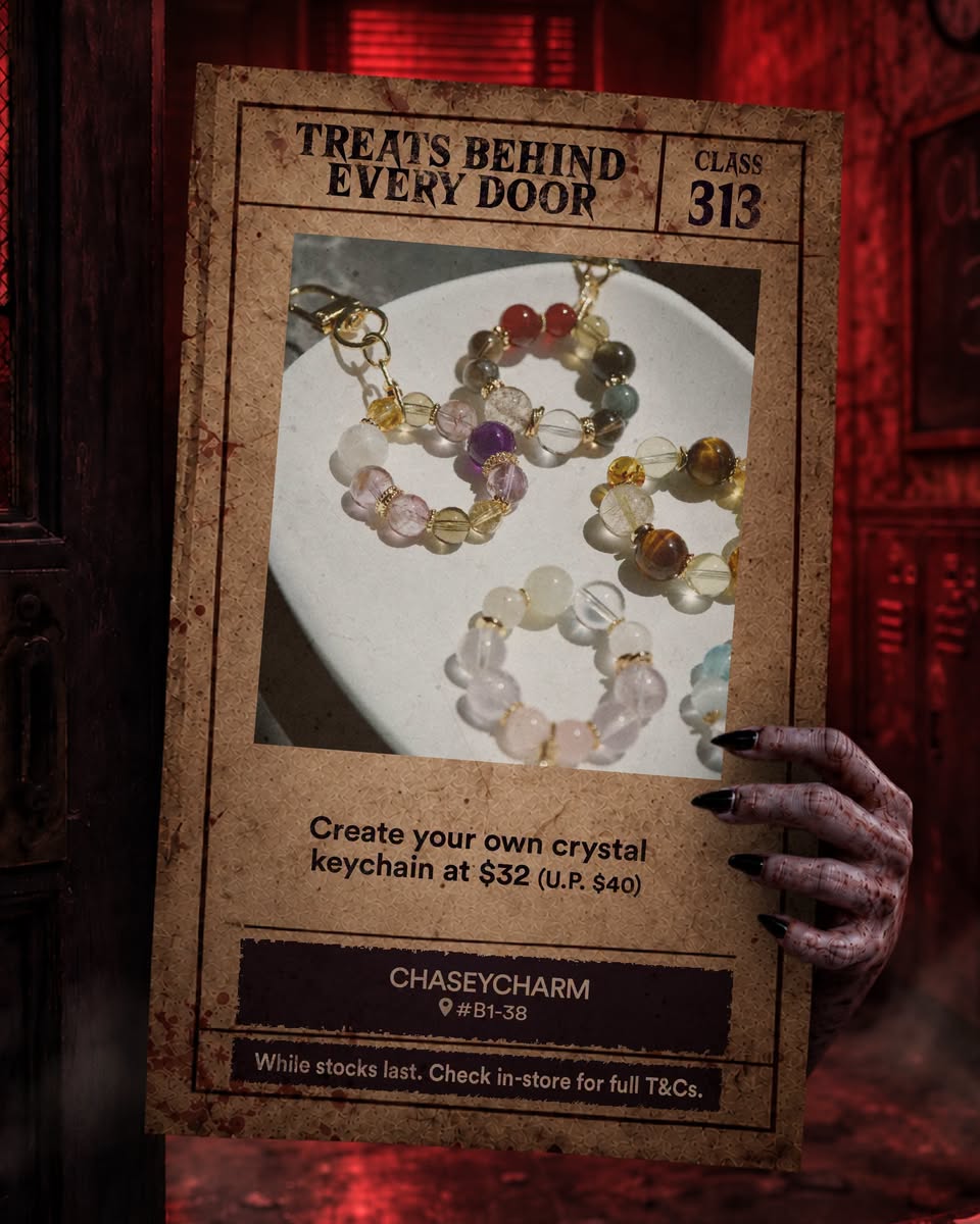 CHASEYCHARM crystal keychain DIY offer at Class 313