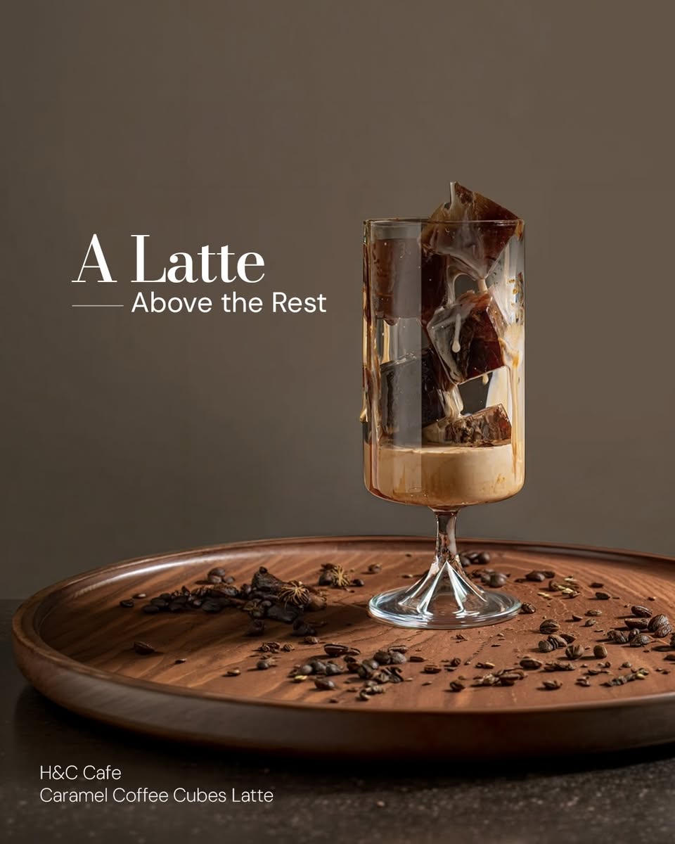 H&C Cafe Caramel Coffee Cubes Latte