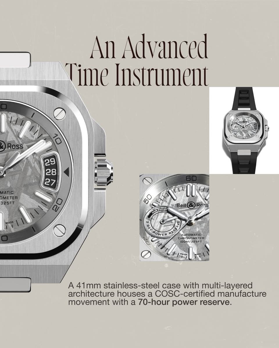 Bell & Ross BR-X5 Meteorite technical details