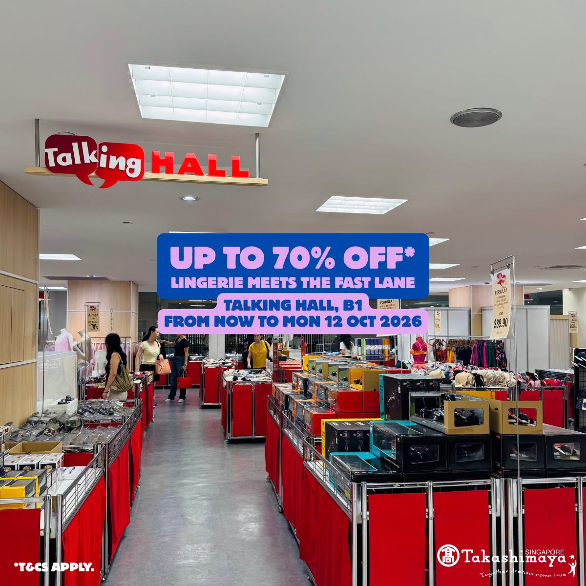 Takashimaya B1 promotion up to 70% off