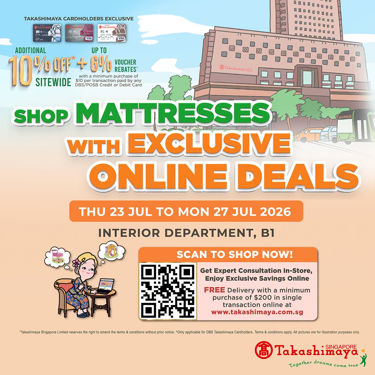 Takashimaya Online Mattress Promo