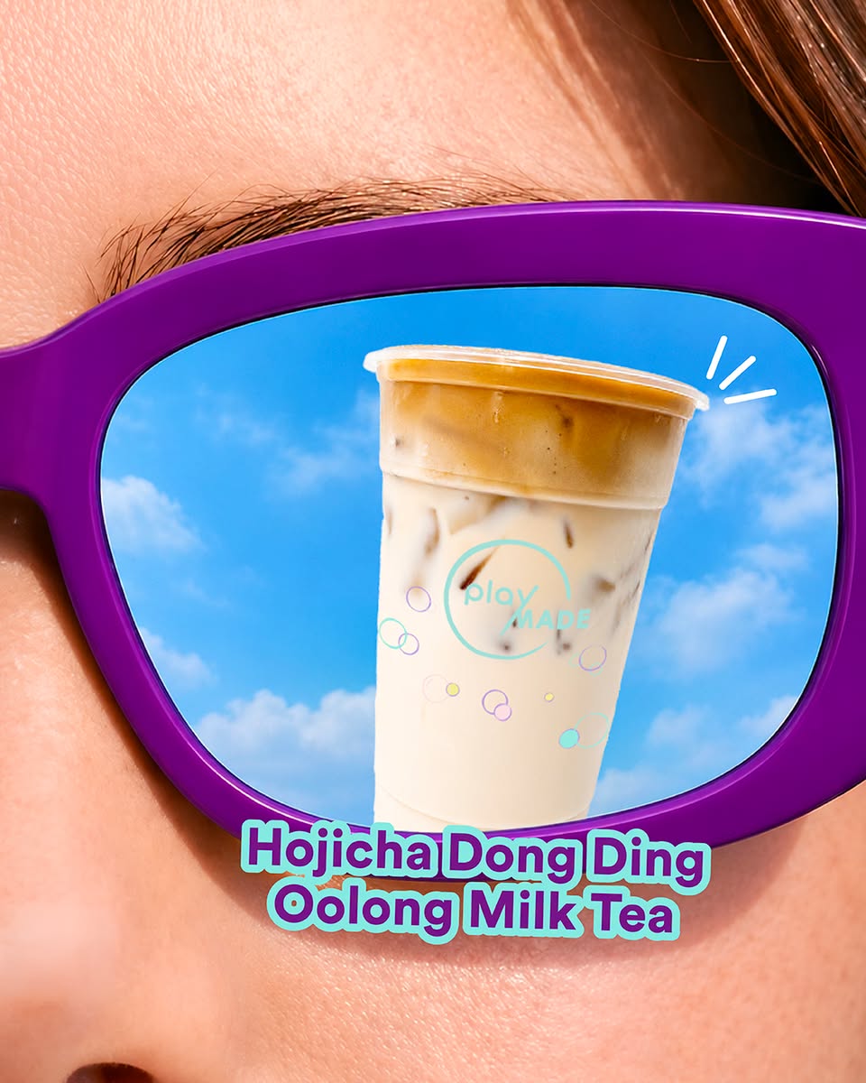 PlayMade Hojicha Dong Ding Oolong Milk Tea