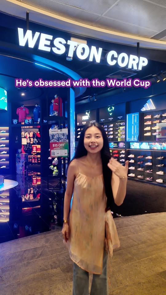 Weston Corp World Cup apparel and footwear display