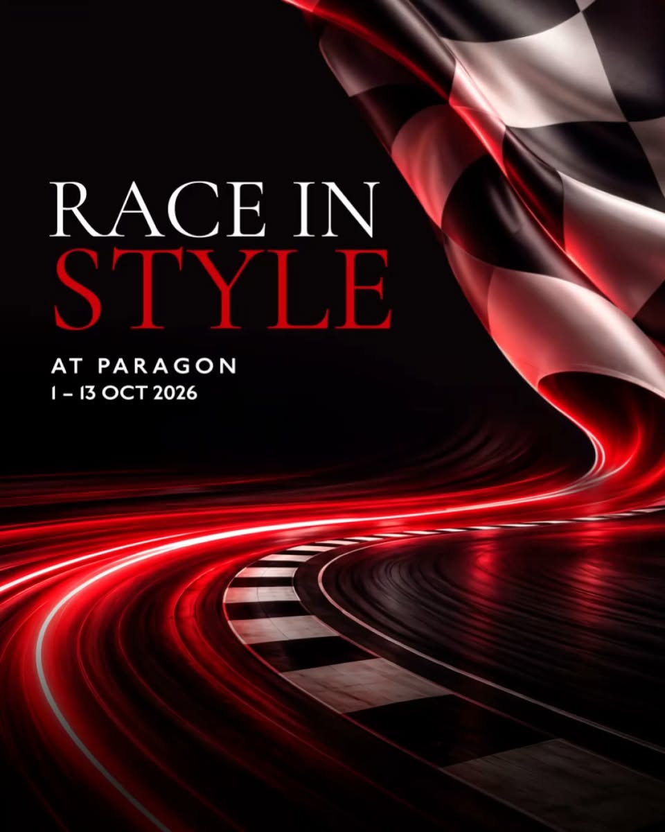 Cadillac Formula 1 race car and driver ambassador at Paragon