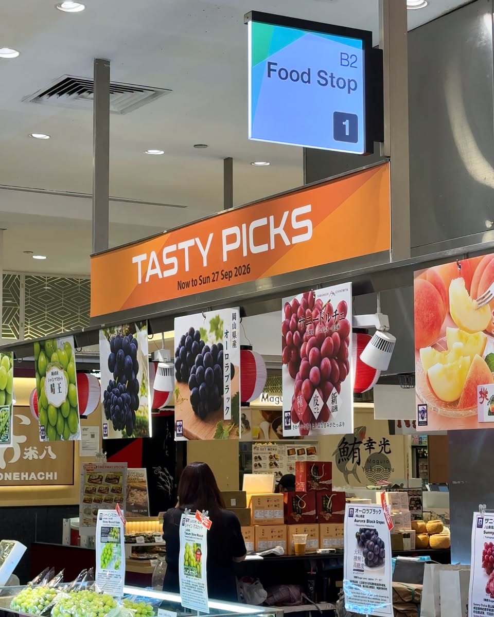 Tasty Picks premium fruits at Takashimaya Department Store B2 Food Stop 1