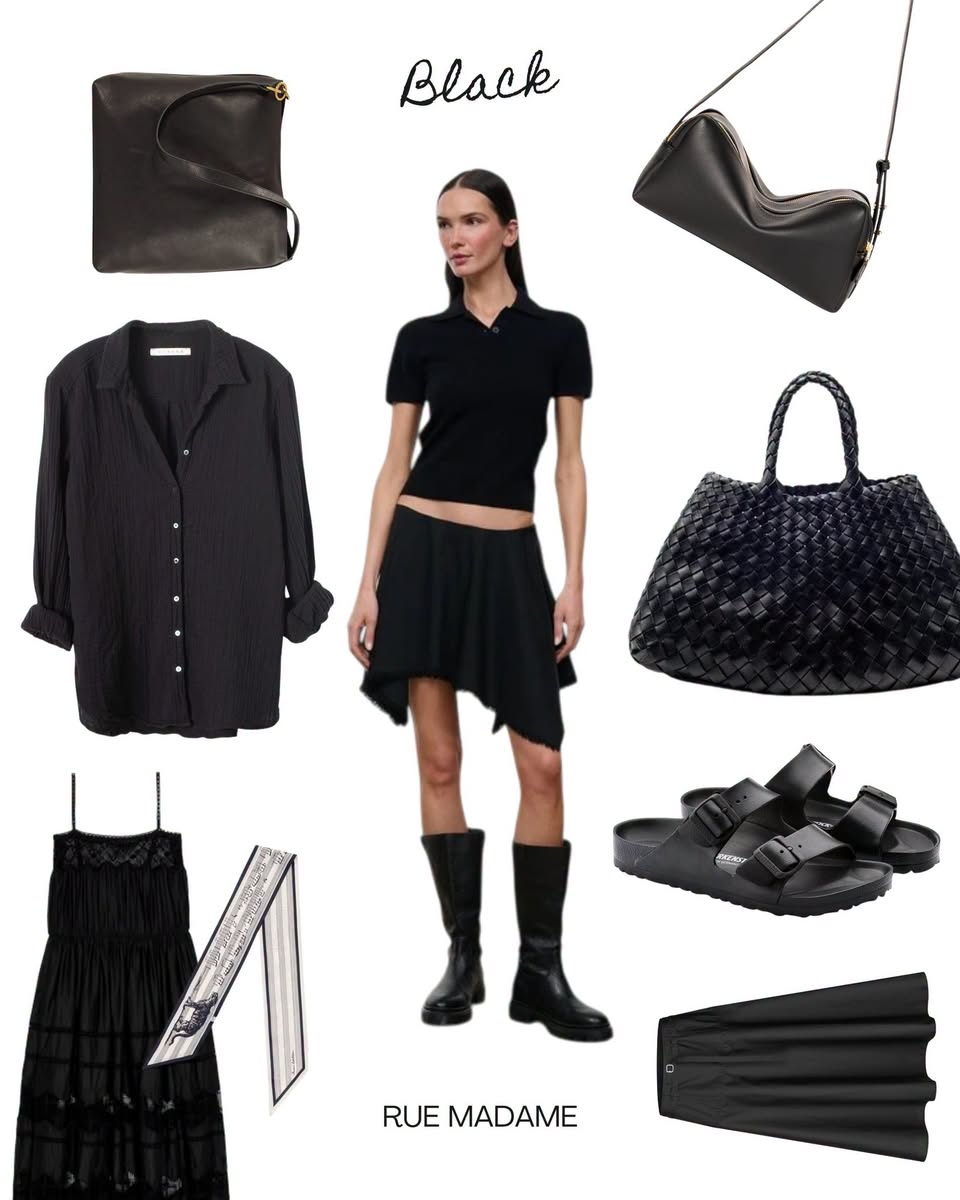 Black and Rue Madame race season look at Takashimaya