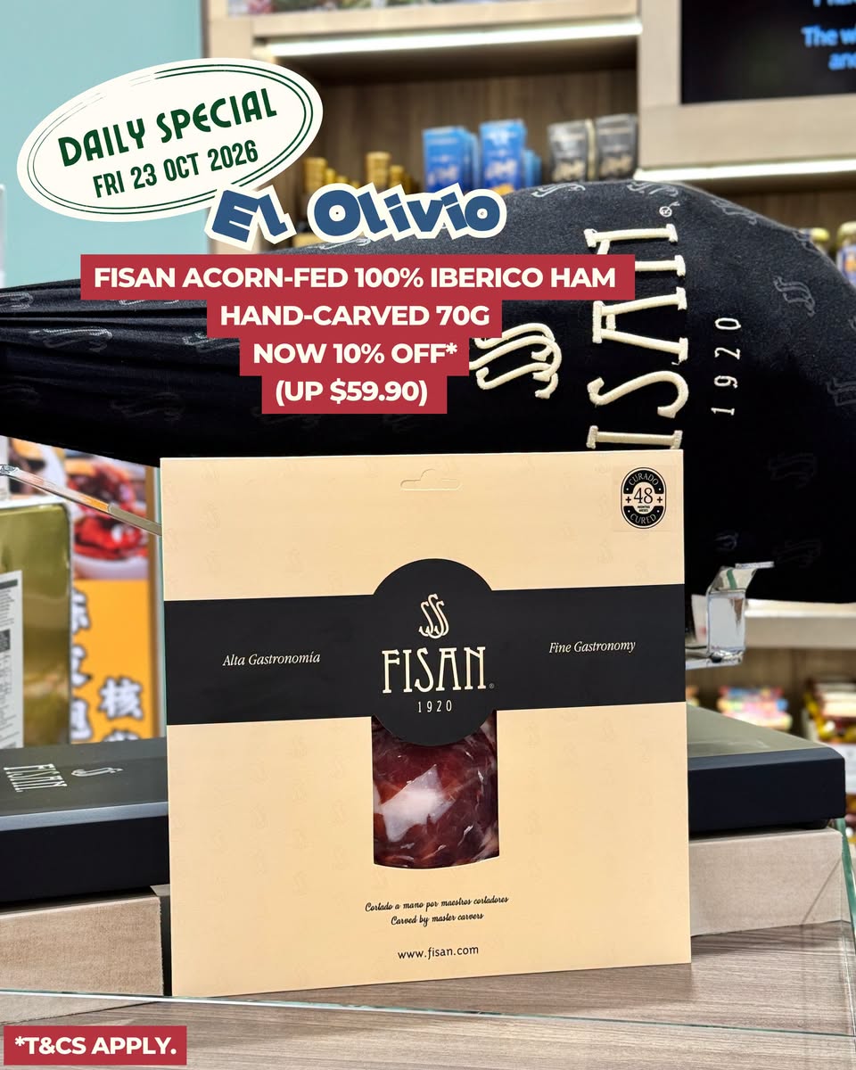 FISAN Acorn-Fed 100% Iberico Ham promotion