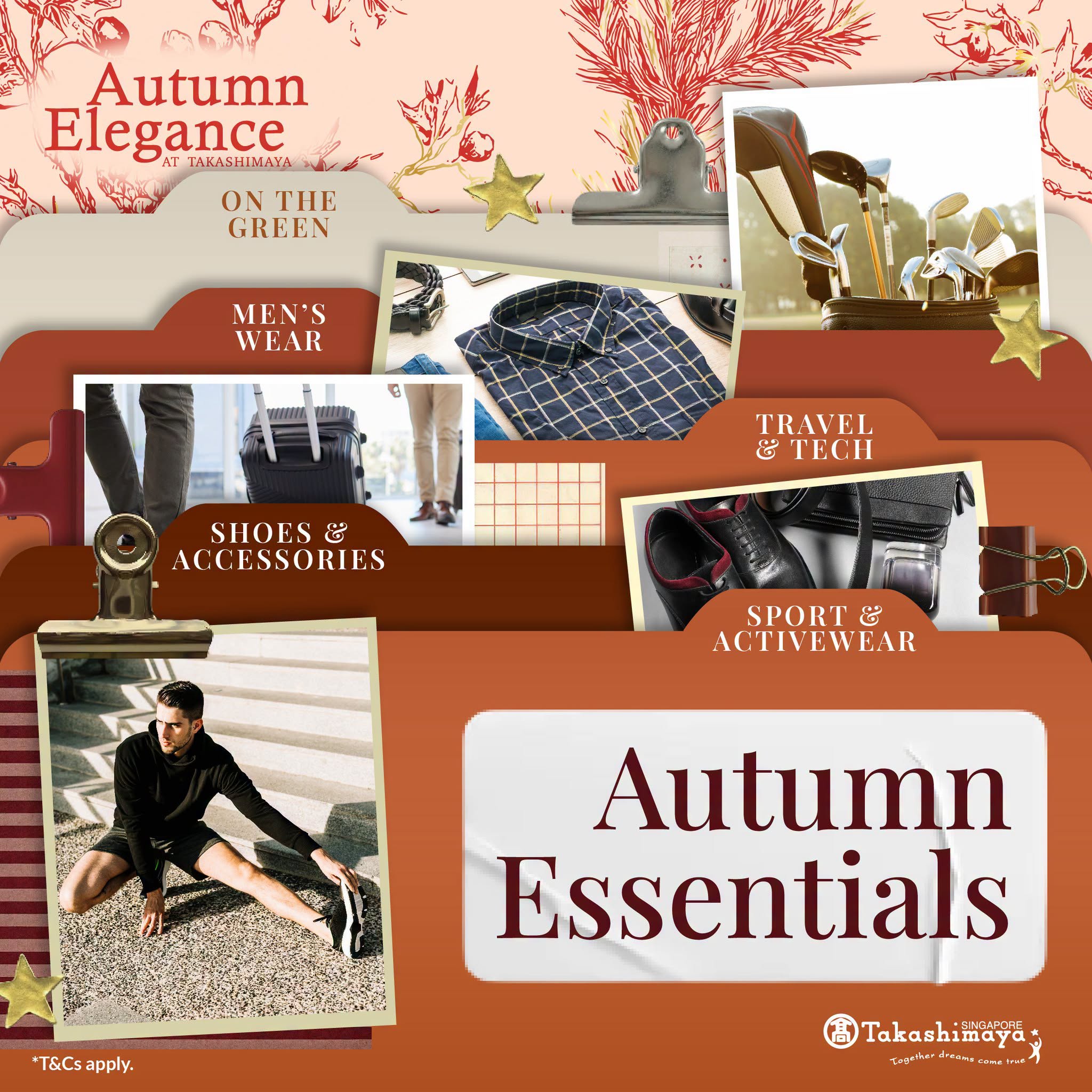 Takashimaya Autumn Essentials men's wear and sports collection