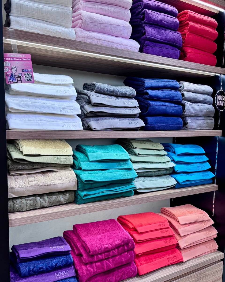 KENZO PARIS towels at Takashimaya