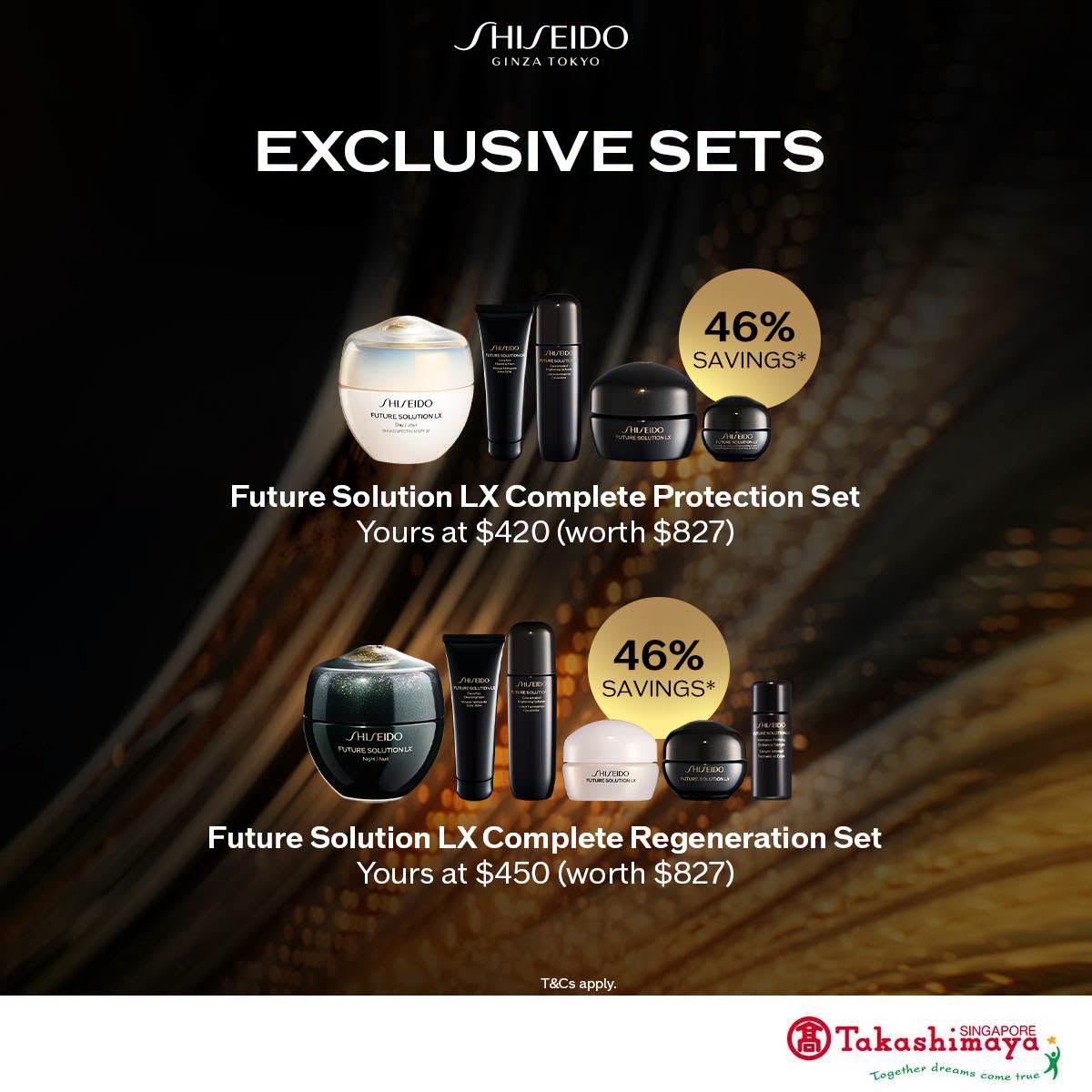 Shiseido Future Solution LX Complete Protection and Regeneration Sets