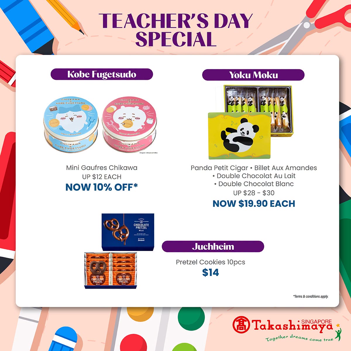 Kobe Fugetsudo, Yoku Moku and Juchheim promotions at Takashimaya