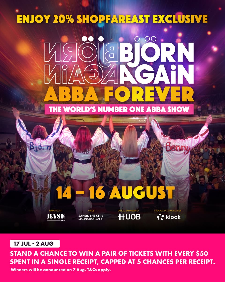 Björn Again ABBA Tour: 20% Off for shopFarEast Members at Orchard Central