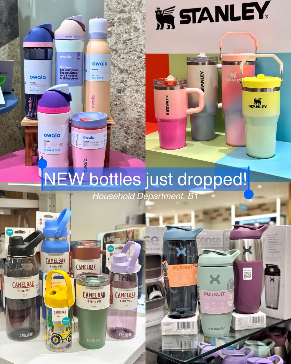 Water bottle brands at Takashimaya Household Department B1