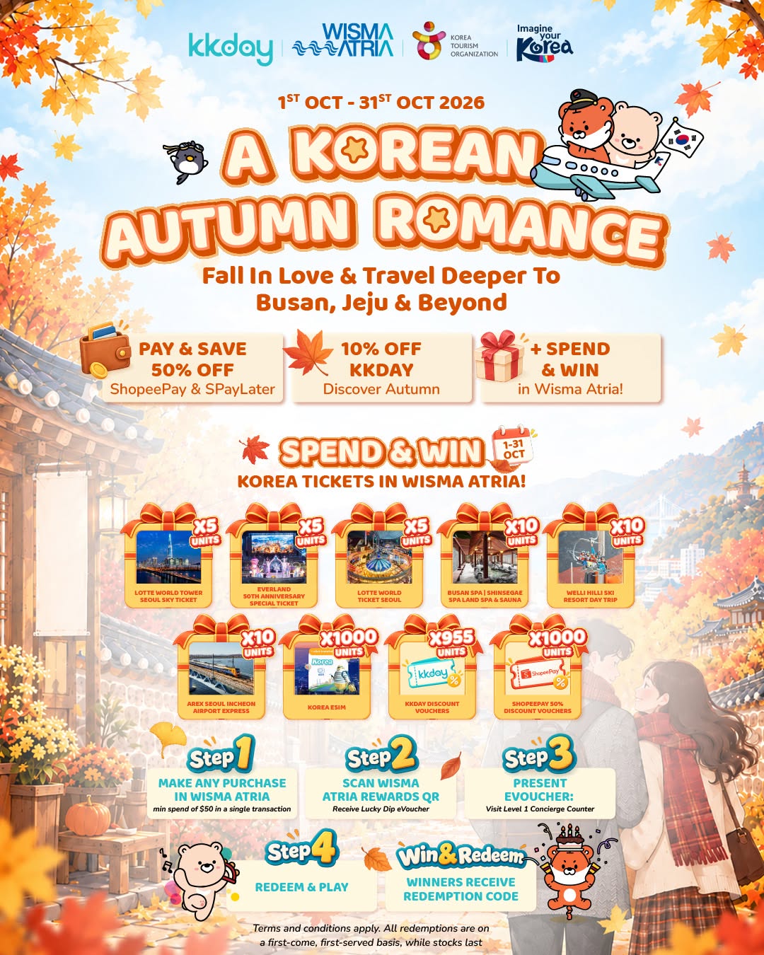Wisma Atria Korean Autumn Romance promotion