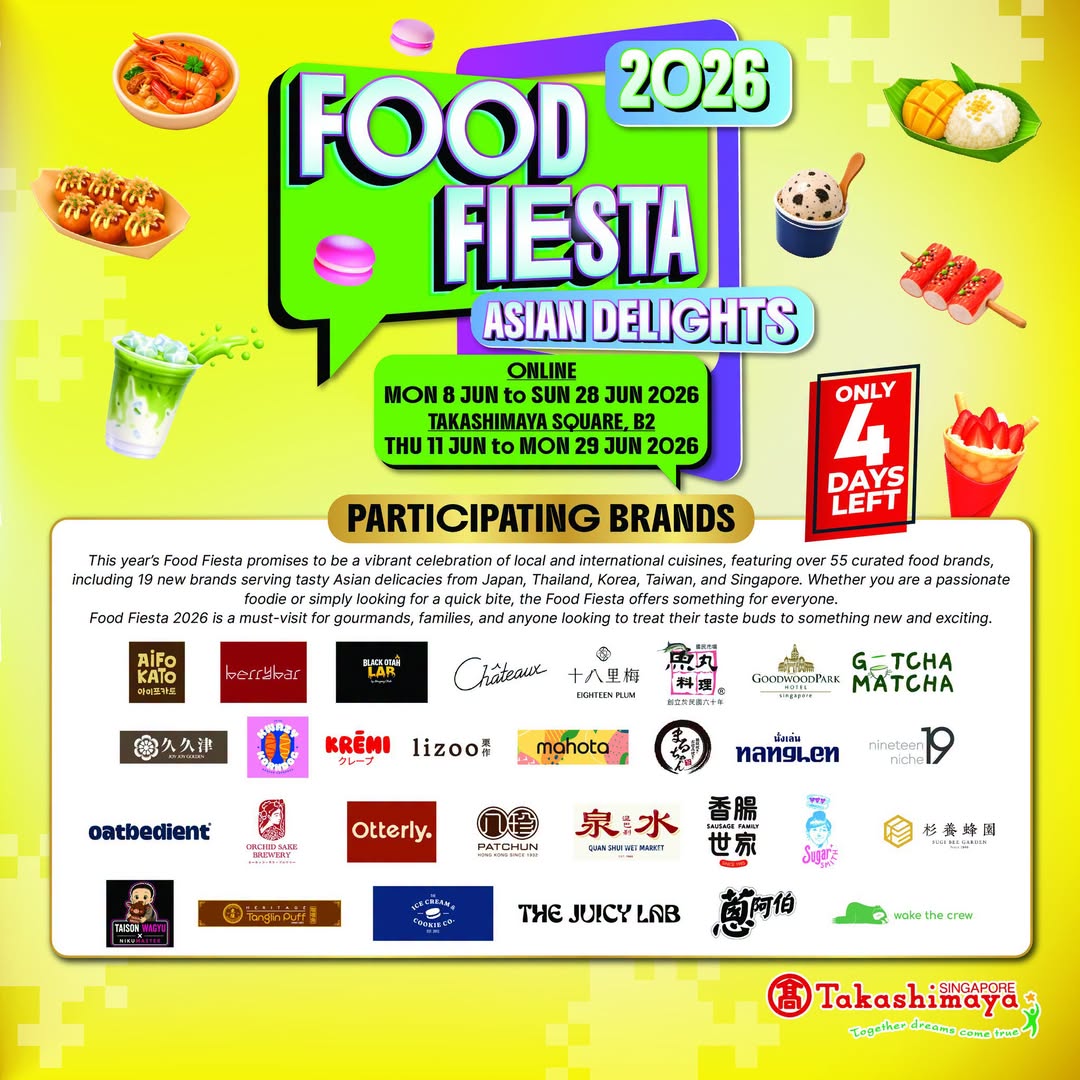 Food Fiesta Asian Delights 2026 at Takashimaya Square B2