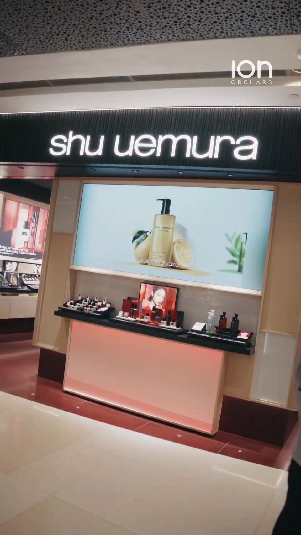 shu uemura ION Orchard store display