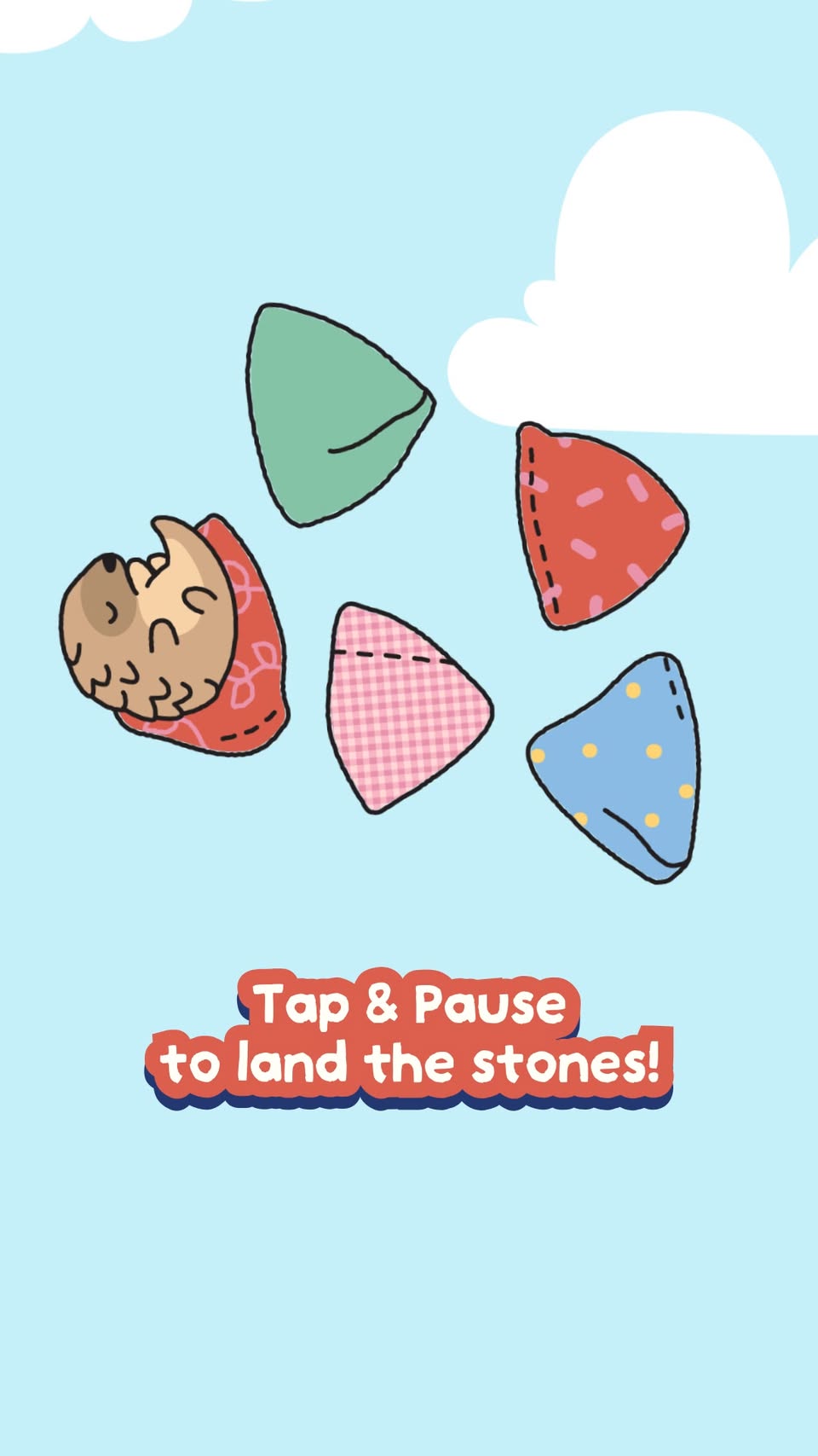 Five stones game challenge at Orchard Central
