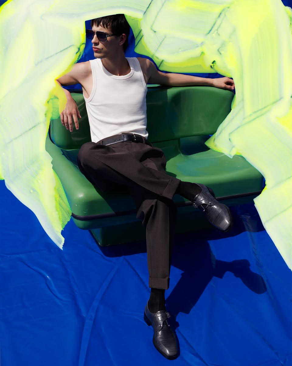 Christian Louboutin Winter 2026 campaign featuring polished loafers