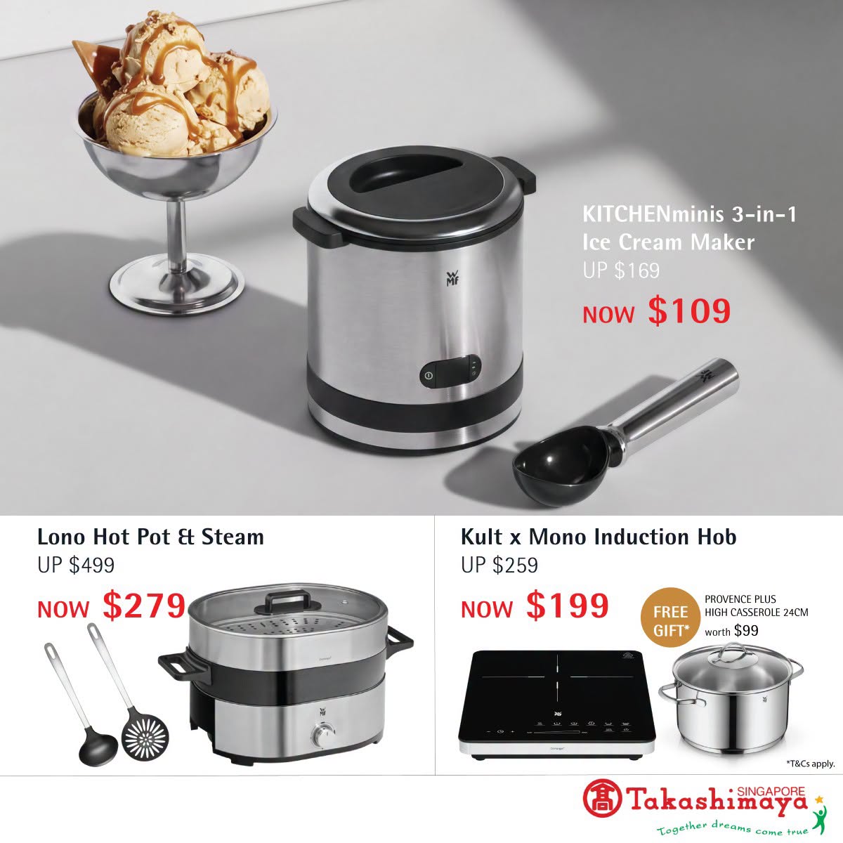KULT x Mono kitchen appliances at Takashimaya