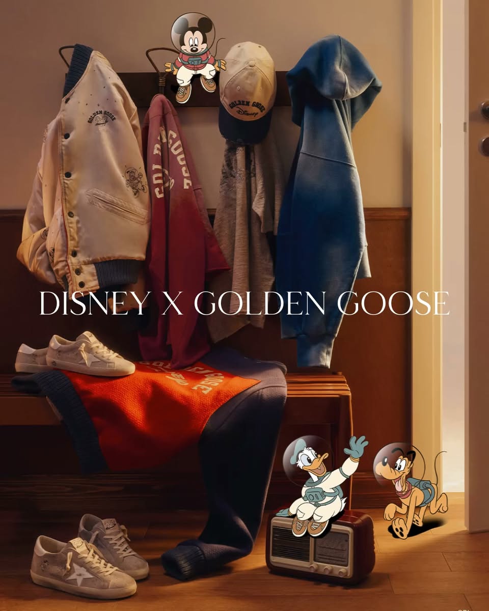Disney x Golden Goose Super-Star sneakers and knitwear at Paragon