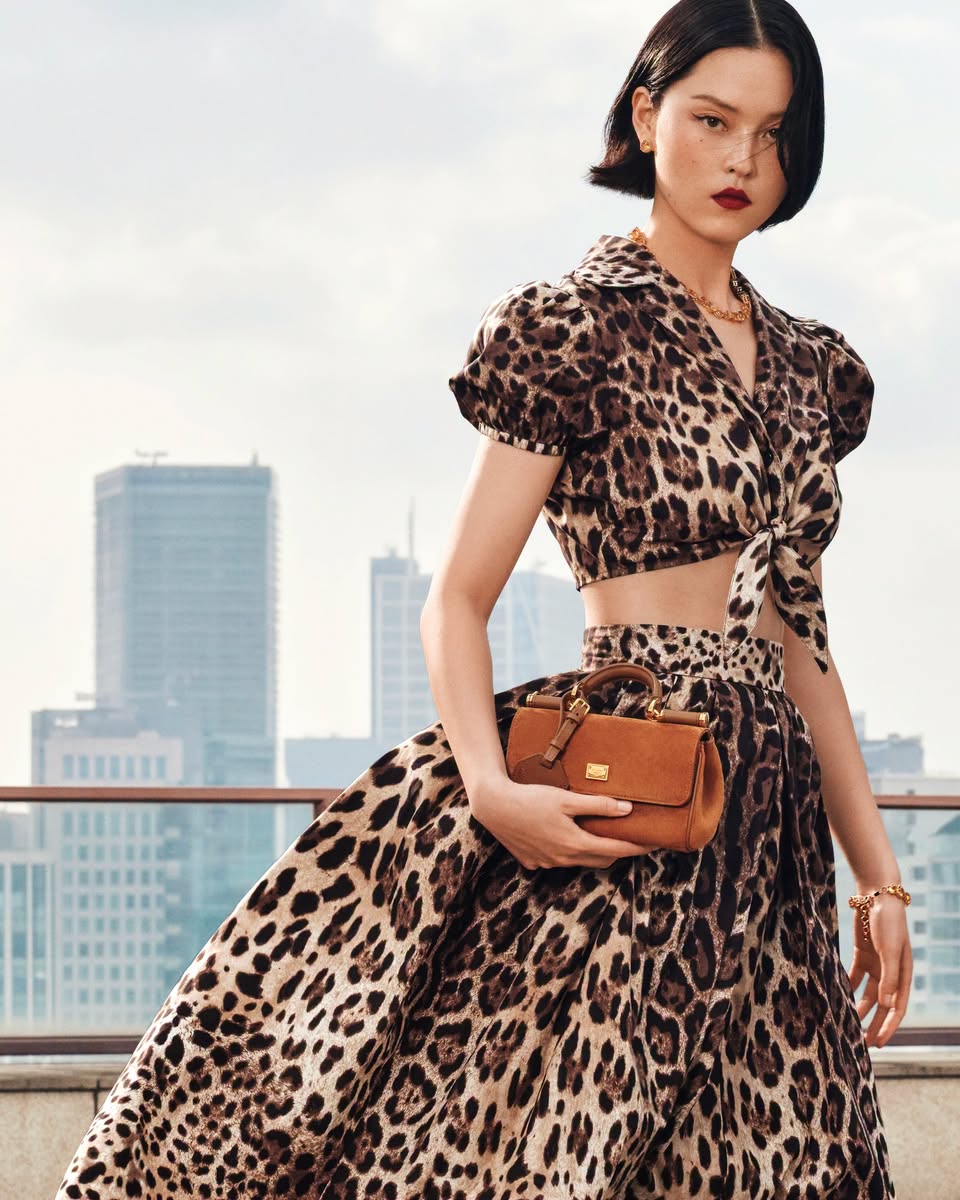Dolce & Gabbana rose motif dress