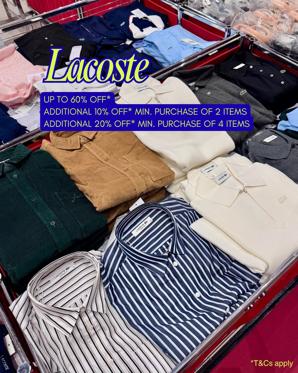 Vogue & Sports Sale at Takashimaya: Up to 70% Off Nike, adidas, Levi's and More