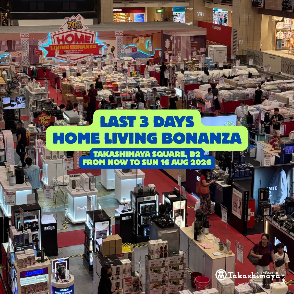 Home Living Bonanza sale at Takashimaya Square B2