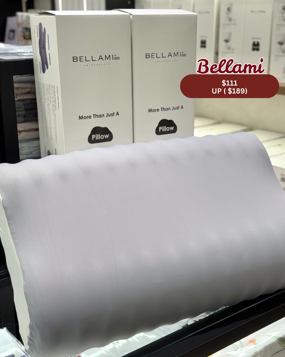 Bellami pillow on promotion at Takashimaya