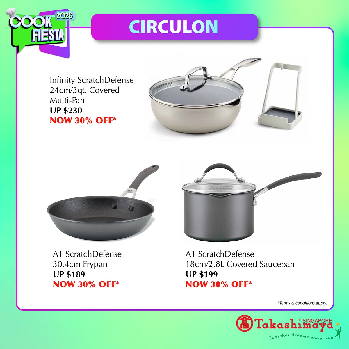 Circulon cookware promotion at Takashimaya