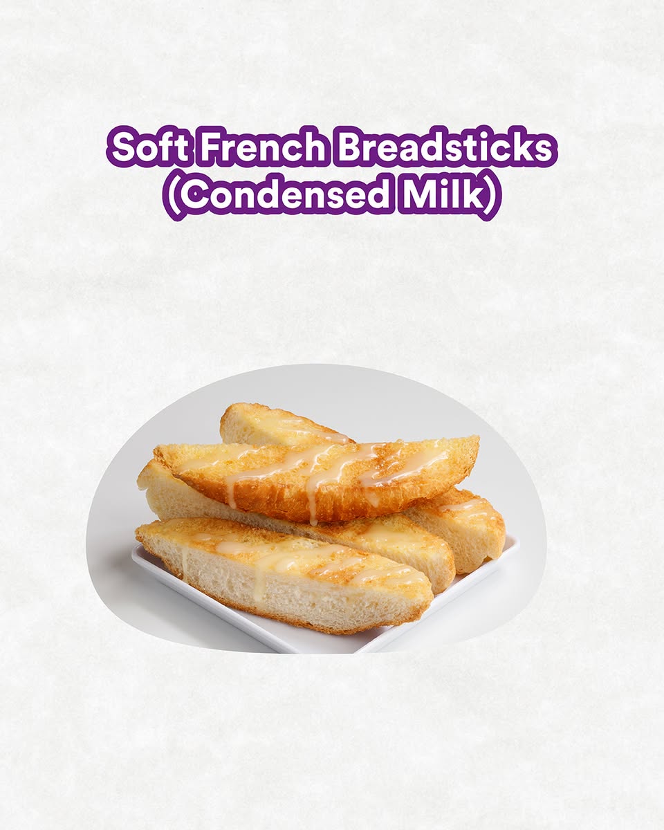 Soft French Breadsticks with Condensed Milk at Toast Box 313@somerset