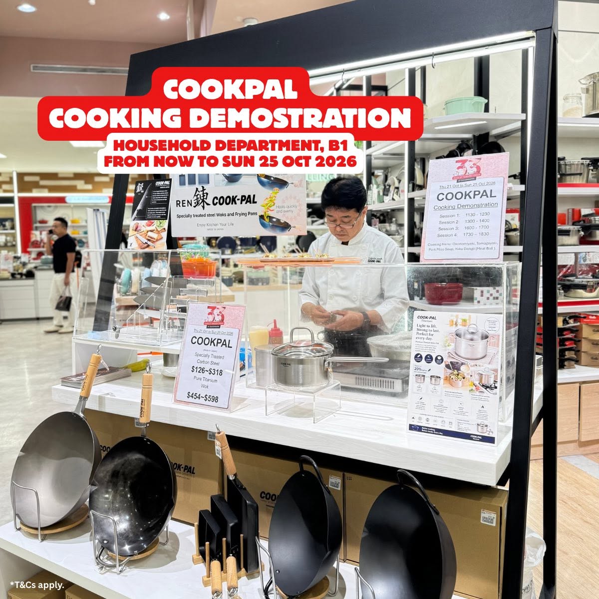 COOK-PAL cooking demonstration at Takashimaya