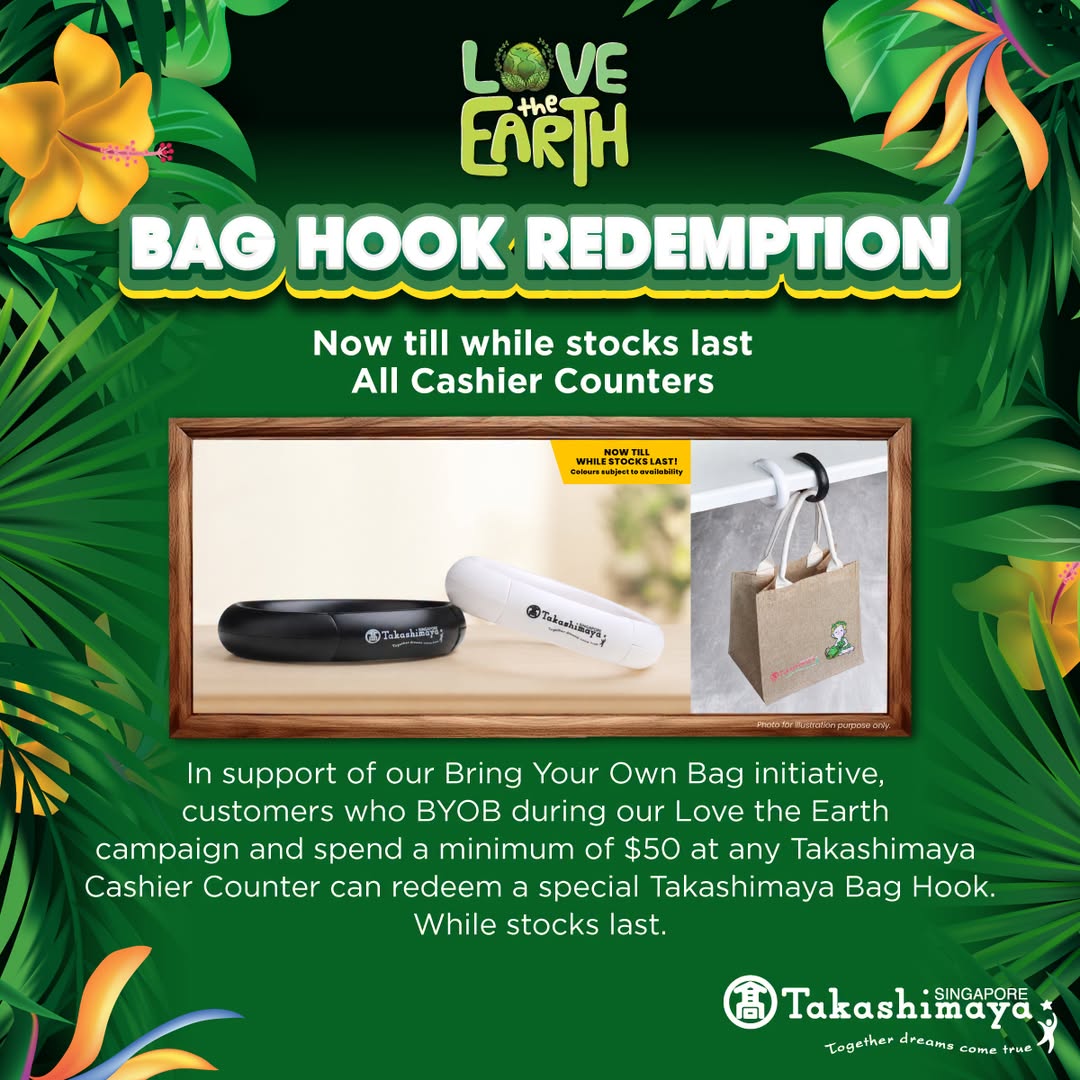 Takashimaya Love the Earth Bag Hook promotion