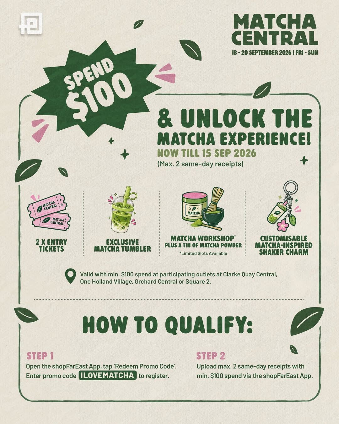 Matcha Central promotional event