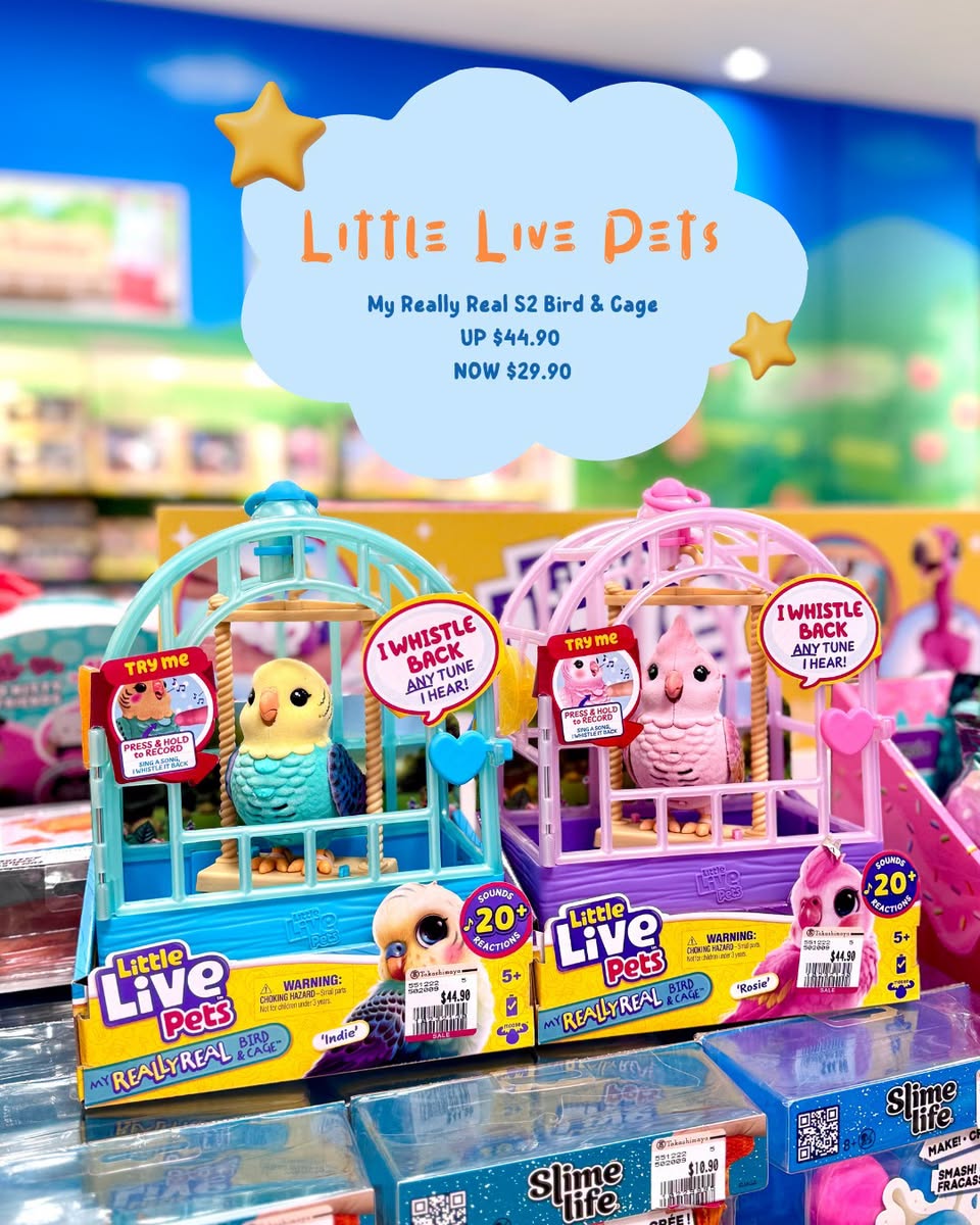 Little Live Pets My Really Real Bird & Cage