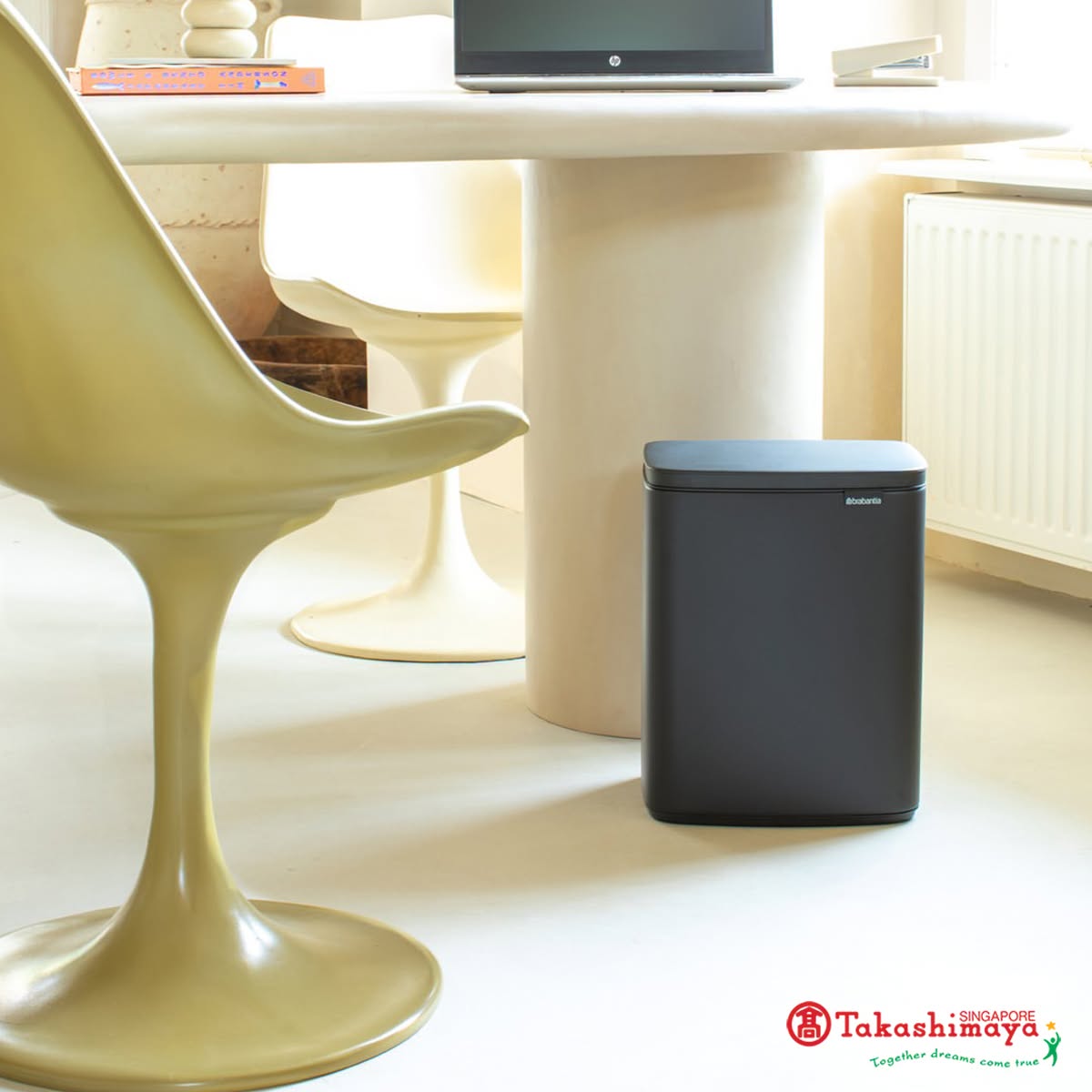 Bodum black trash bin at Takashimaya Household Department