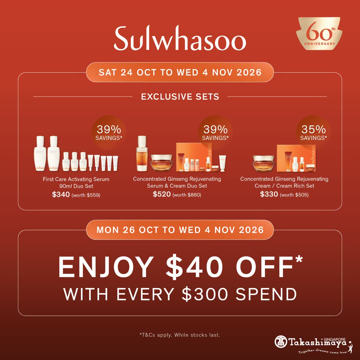 Sulwhasoo exclusive sets with savings