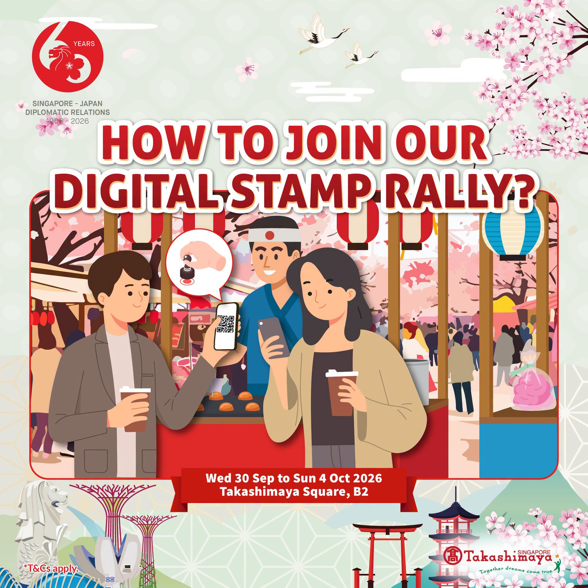 Takashimaya SJ60 Digital Stamp Rally guide