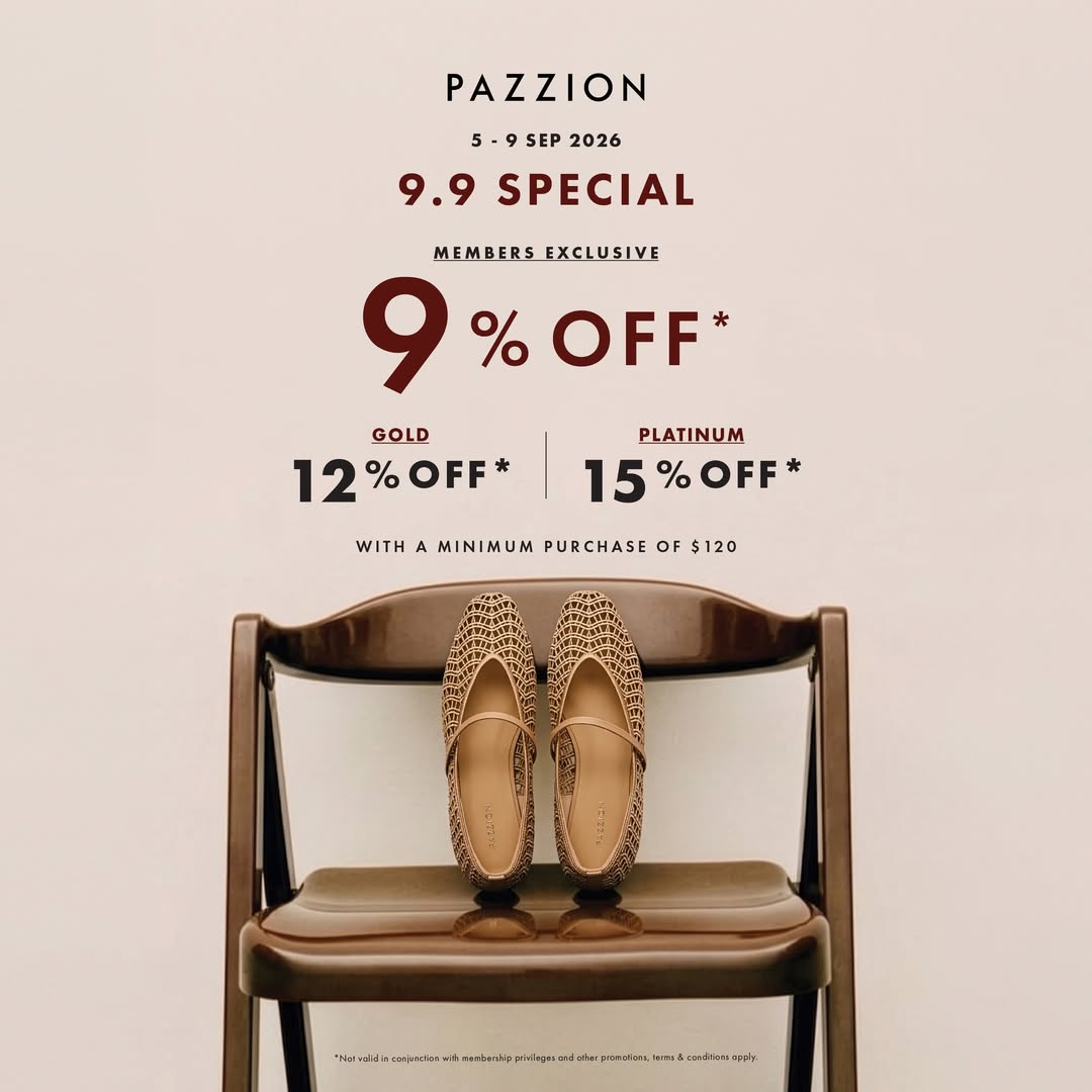 PAZZION woven flat shoes 9.9 members special at Wisma Atria