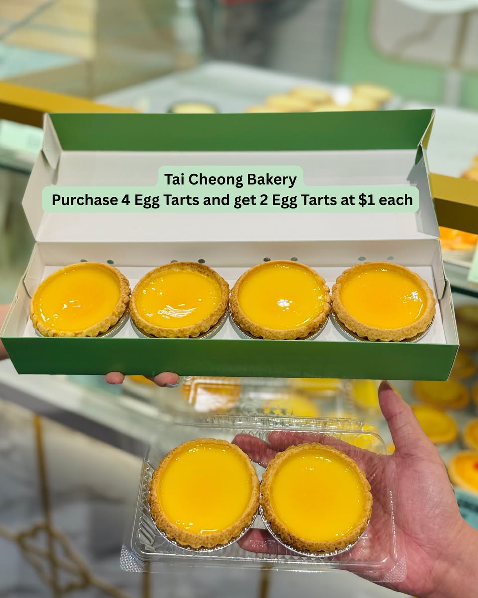 Tai Cheong Bakery egg tarts promotion