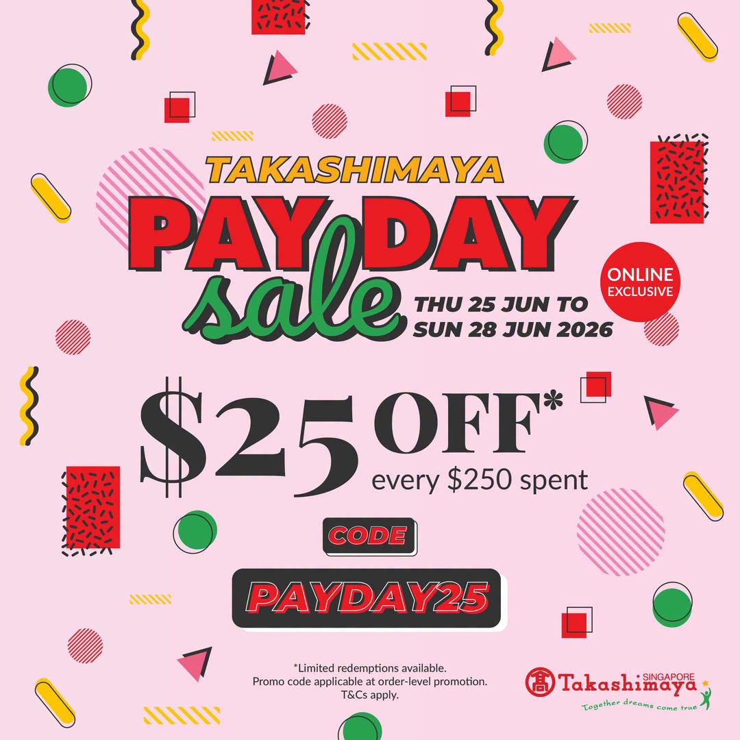 Takashimaya online payday promotion PAYDAY25