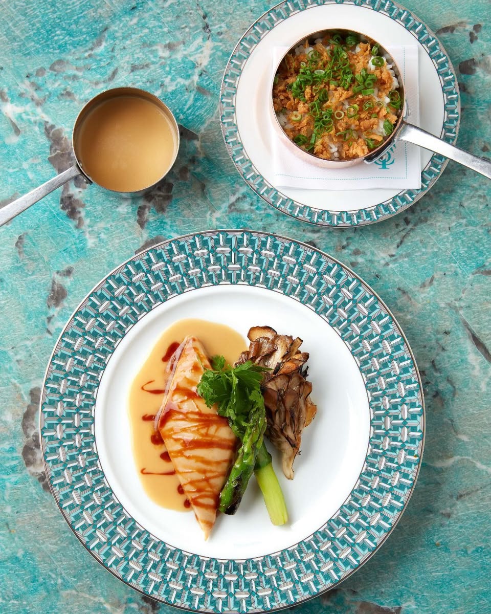 Plated dishes at Blue Box Cafe ION Orchard