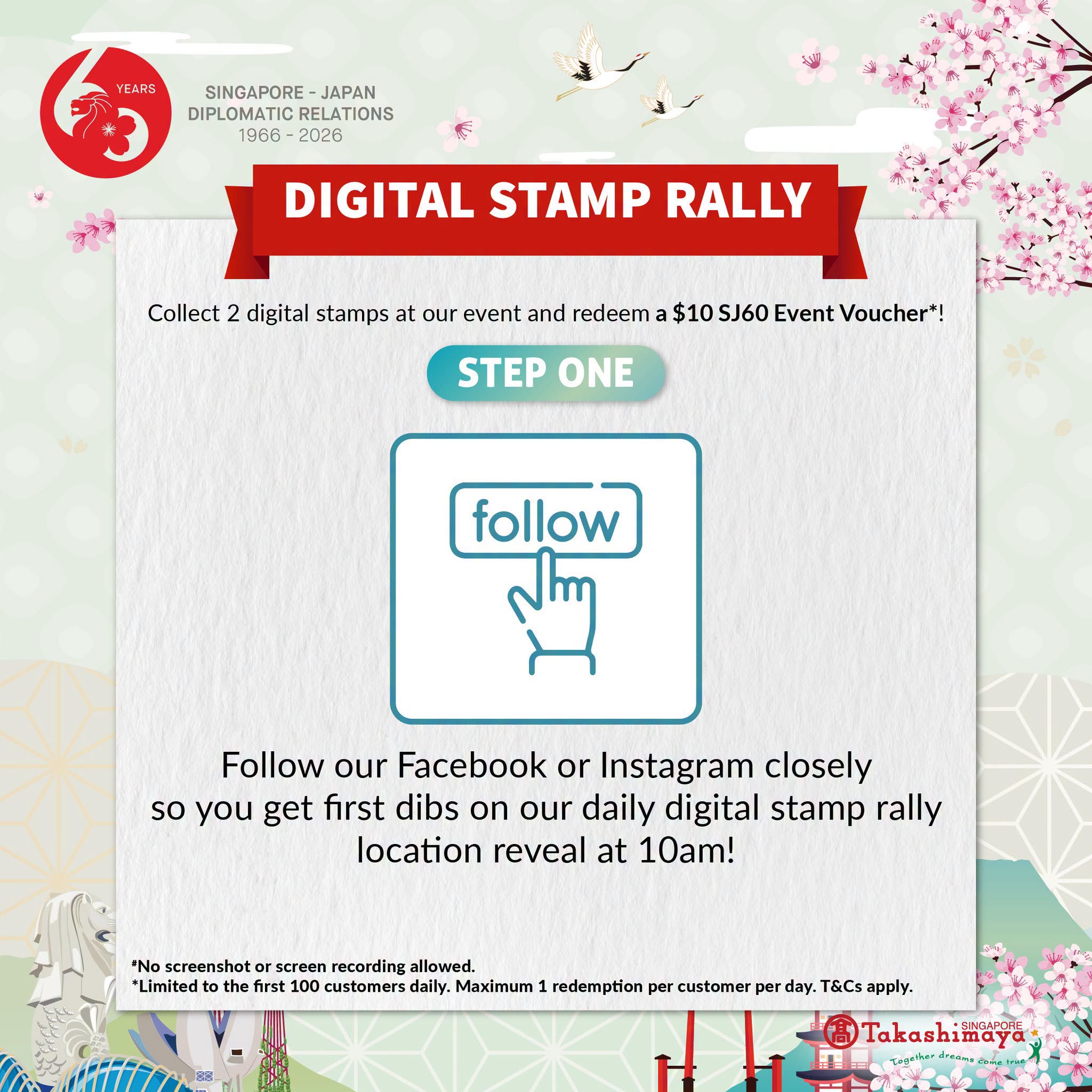 Digital stamp rally steps
