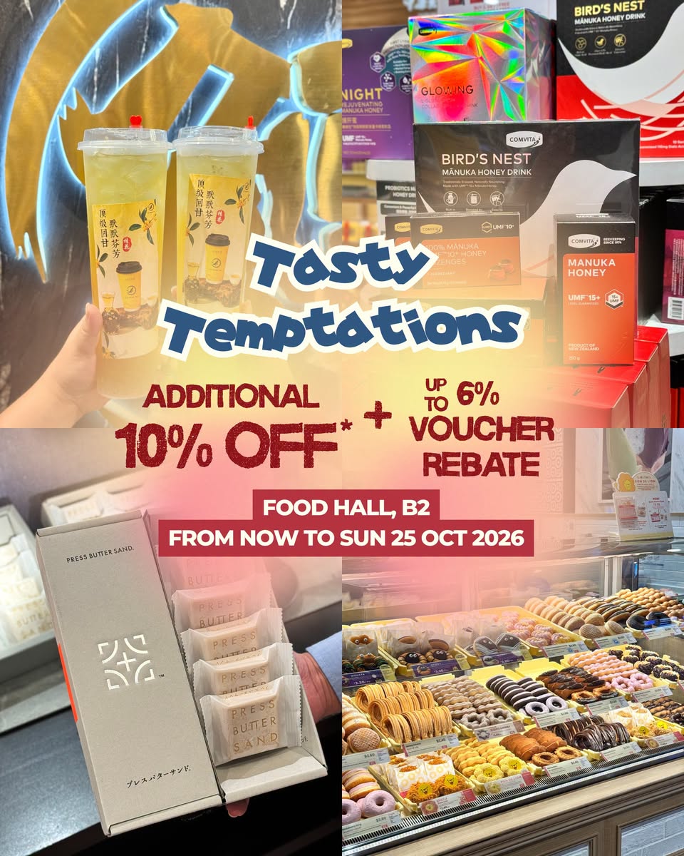 Takashimaya 10% Card Day: Food Hall Deals from Oct 22 to 25