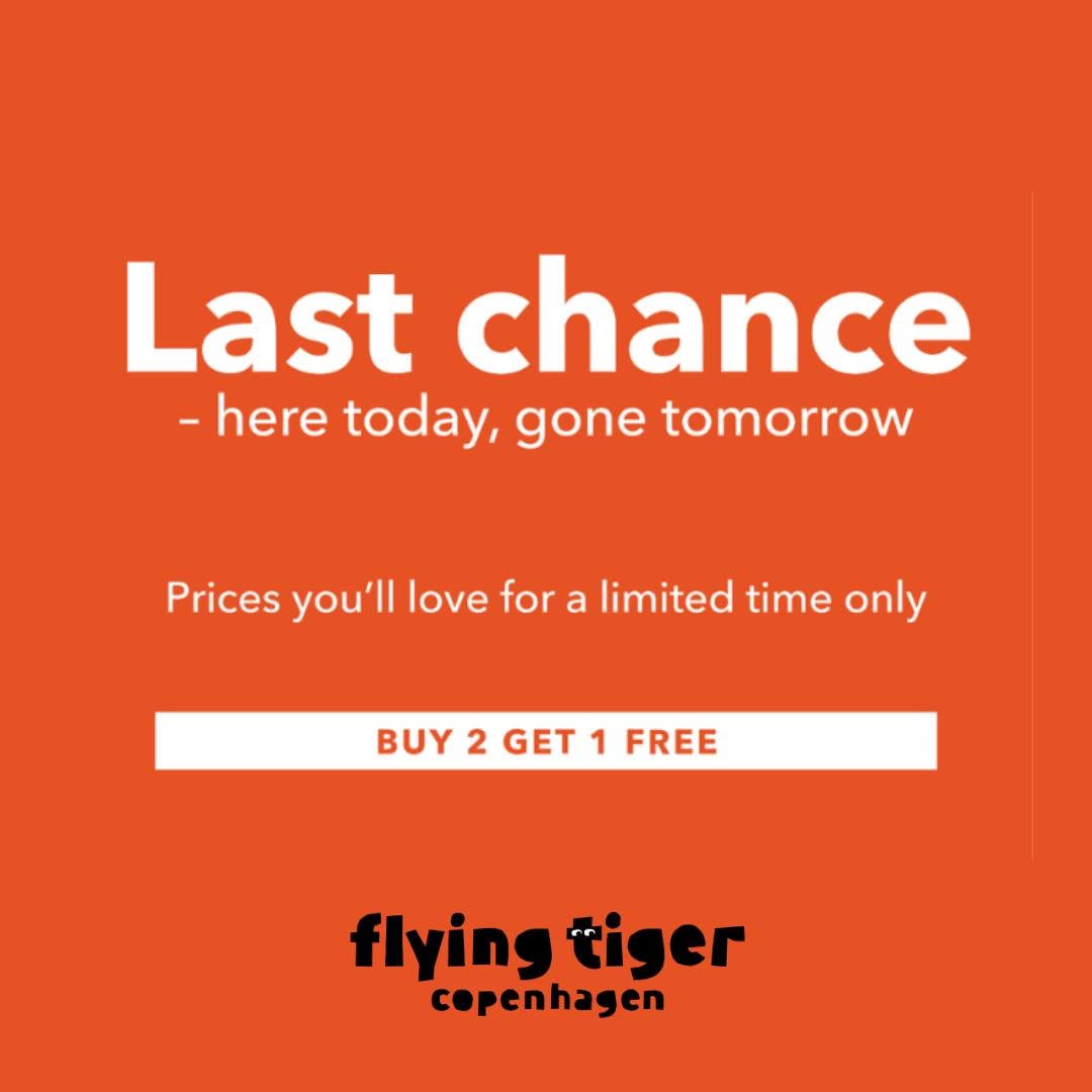 Flying Tiger Copenhagen Wisma Atria Buy 2 Get 1 Free in August