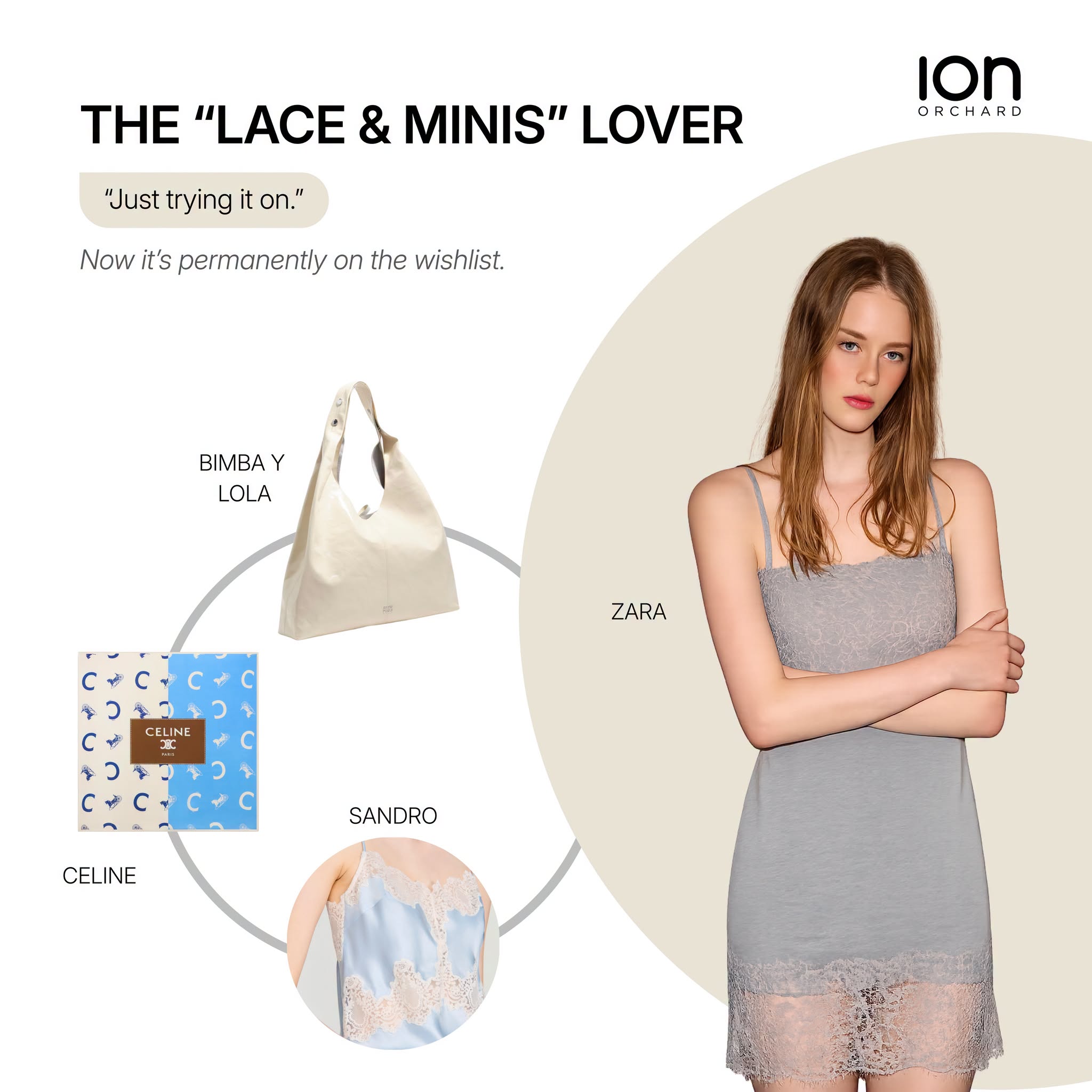 Lace and mini dress trends at ION Orchard