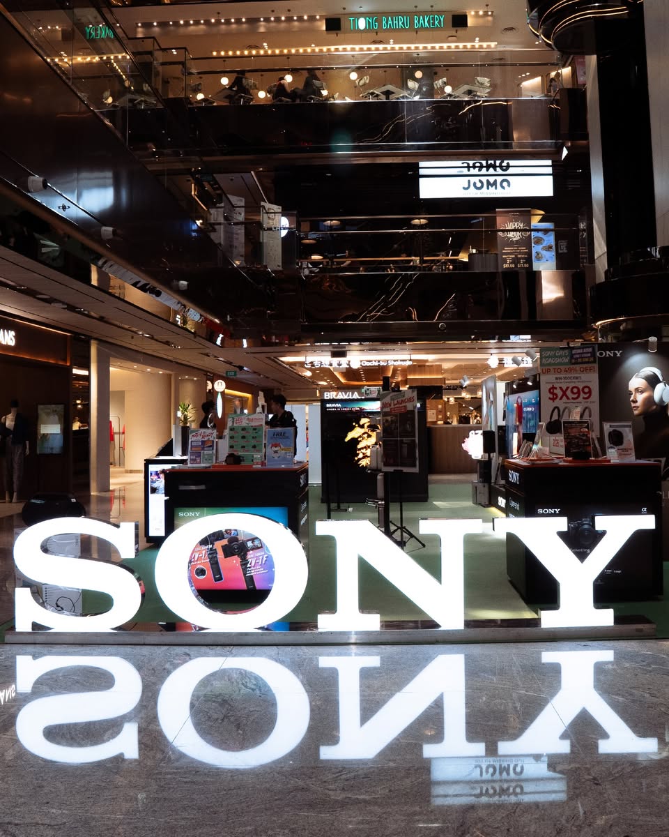 Sony roadshow displays at Wisma Atria Level 1 Atrium