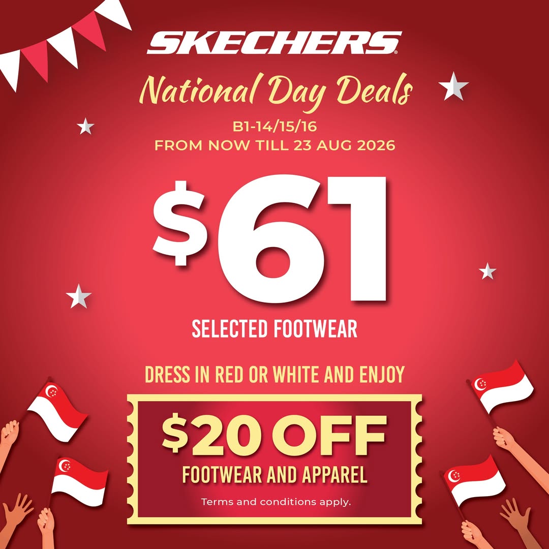 Skechers National Day Deals at Wisma Atria