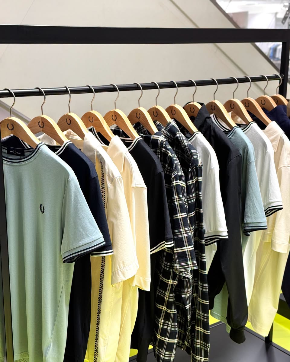 Fred Perry men's casual shirts at Takashimaya Department Store