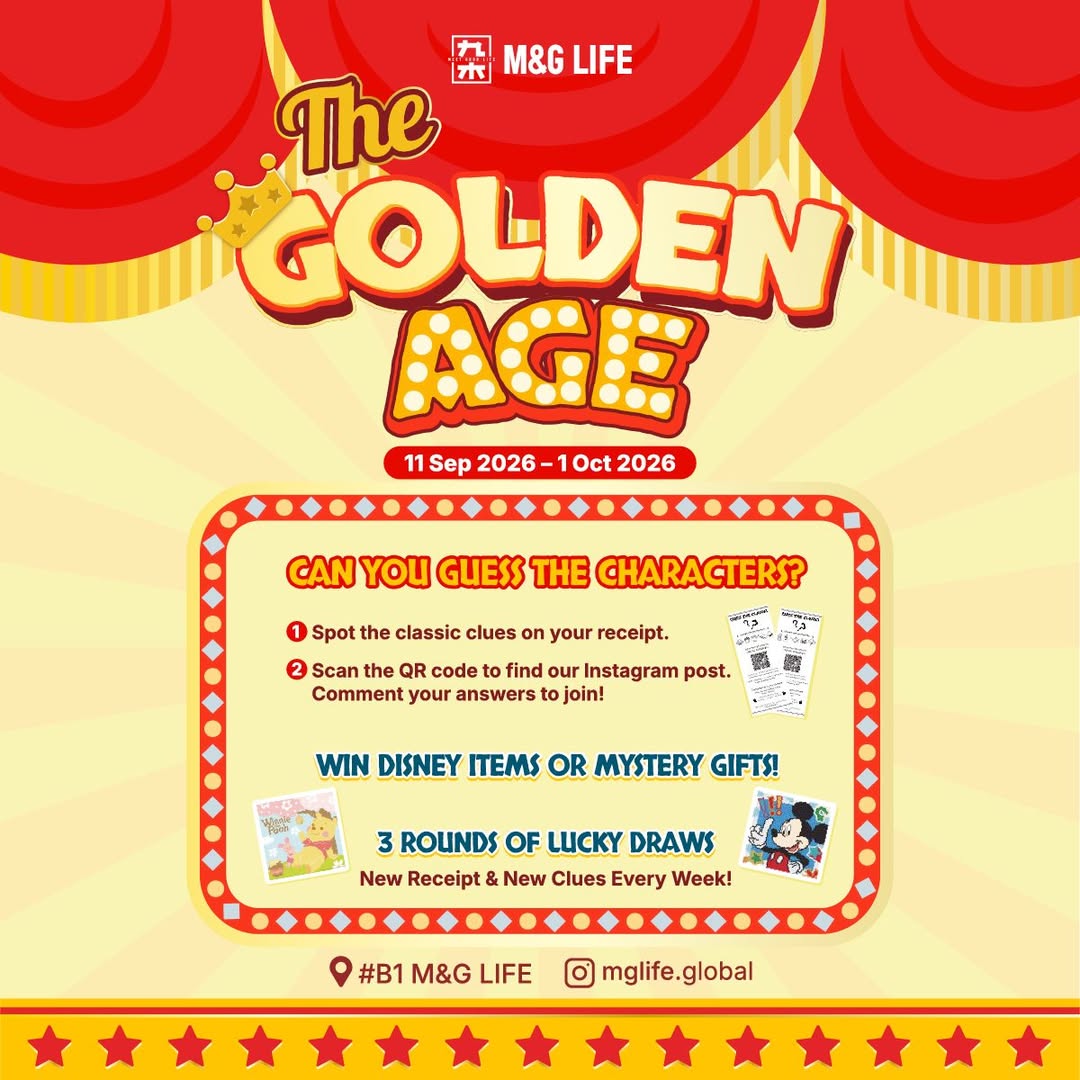 M&G LIFE THE GOLDEN AGE Disney lucky draw promotion at Wisma Atria